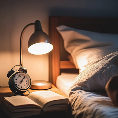 Billede af en person der sover